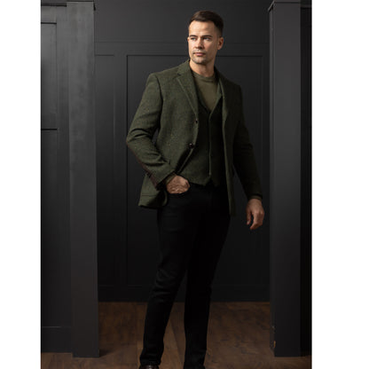 McDonagh Green Herringbone Heritage Tweed Jacket