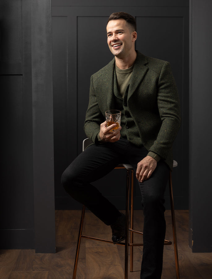 McDonagh Green Herringbone Heritage Tweed Jacket