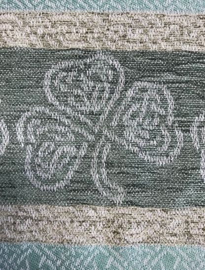 Celtic Border Pattern Scarf -Shamrock Mint 
