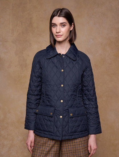 Molly Quilted Jacket - Navy
