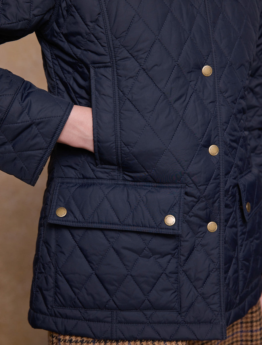 Molly Quilted Jacket - Navy