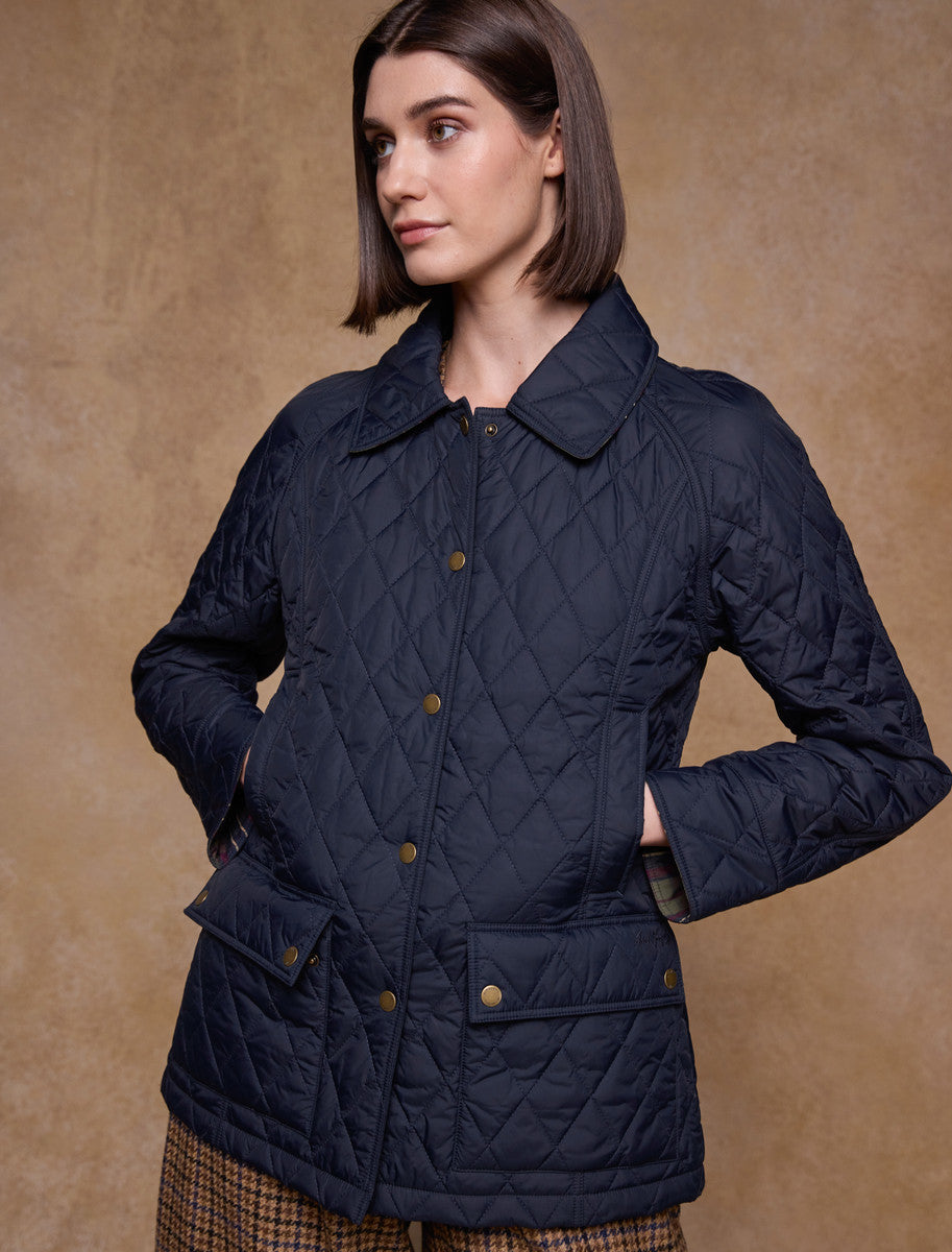 Molly Quilted Jacket - Navy