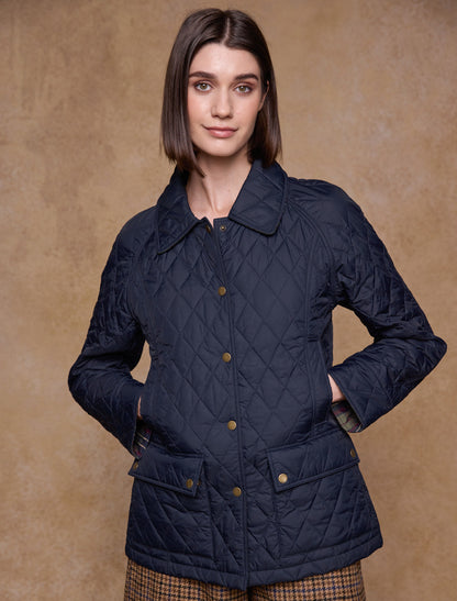 Molly Quilted Jacket - Navy