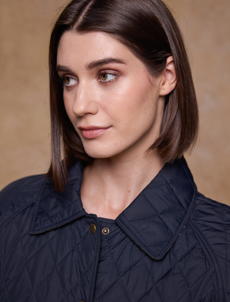 Molly Quilted Jacket - Navy