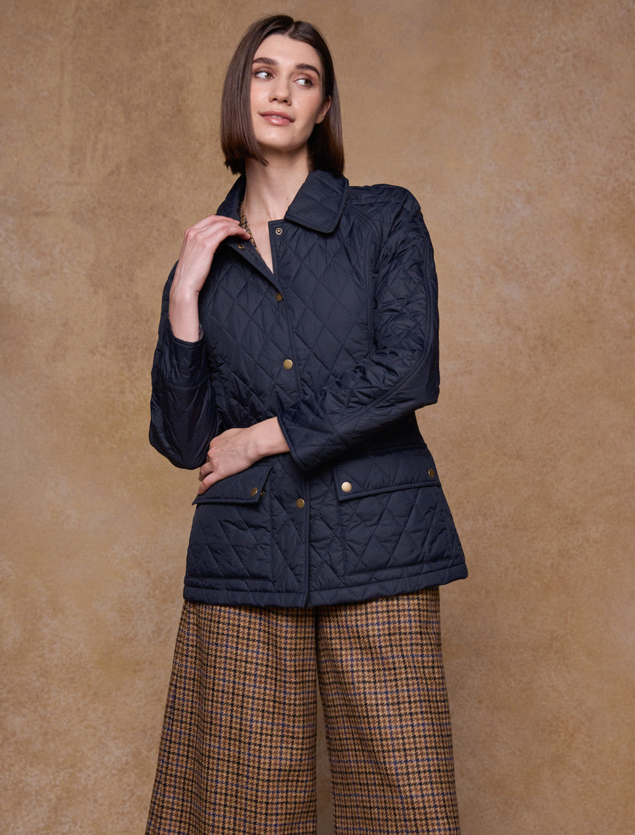 Molly Quilted Jacket - Navy