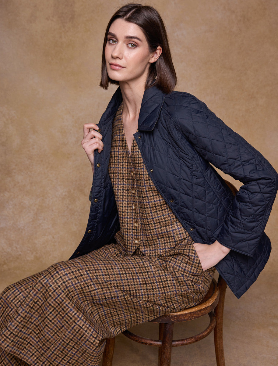 Molly Quilted Jacket - Navy