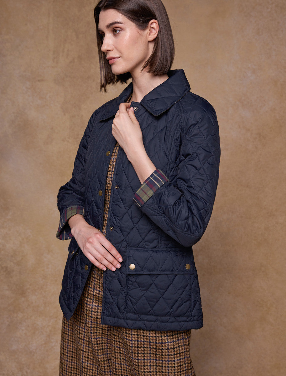 Molly Quilted Jacket - Navy