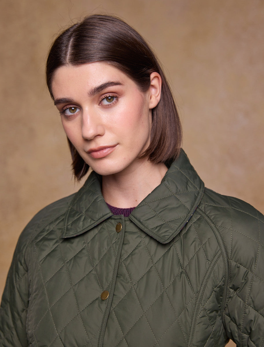 Molly Quilted Jacket - Olive