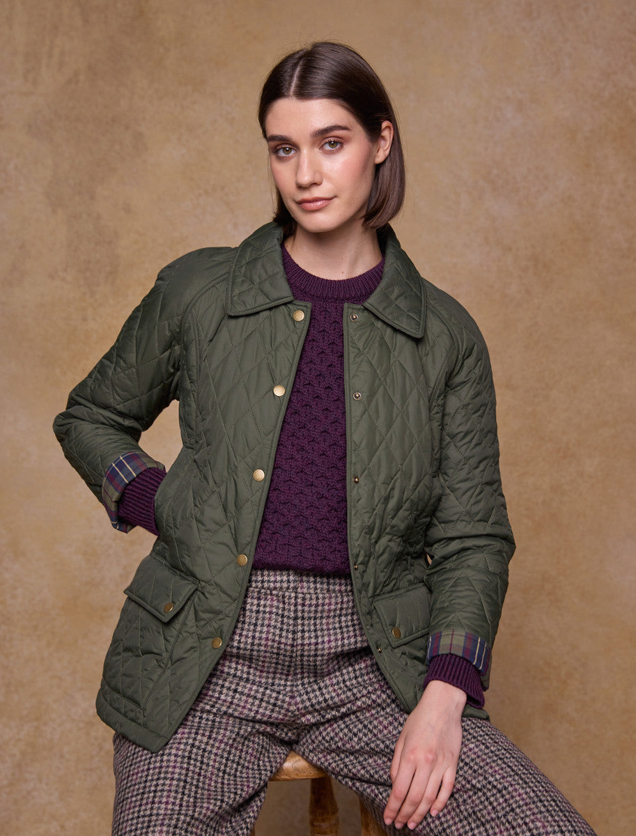 Molly Quilted Jacket - Olive