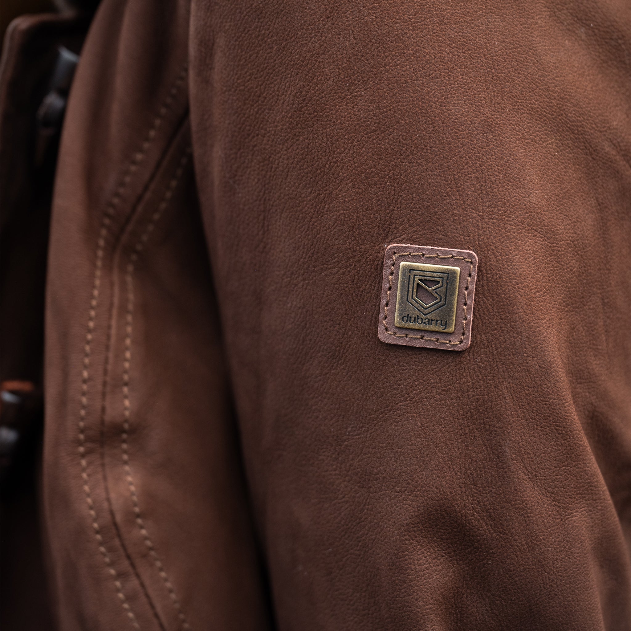 Moore Classic  Leather Jacket - Walnut