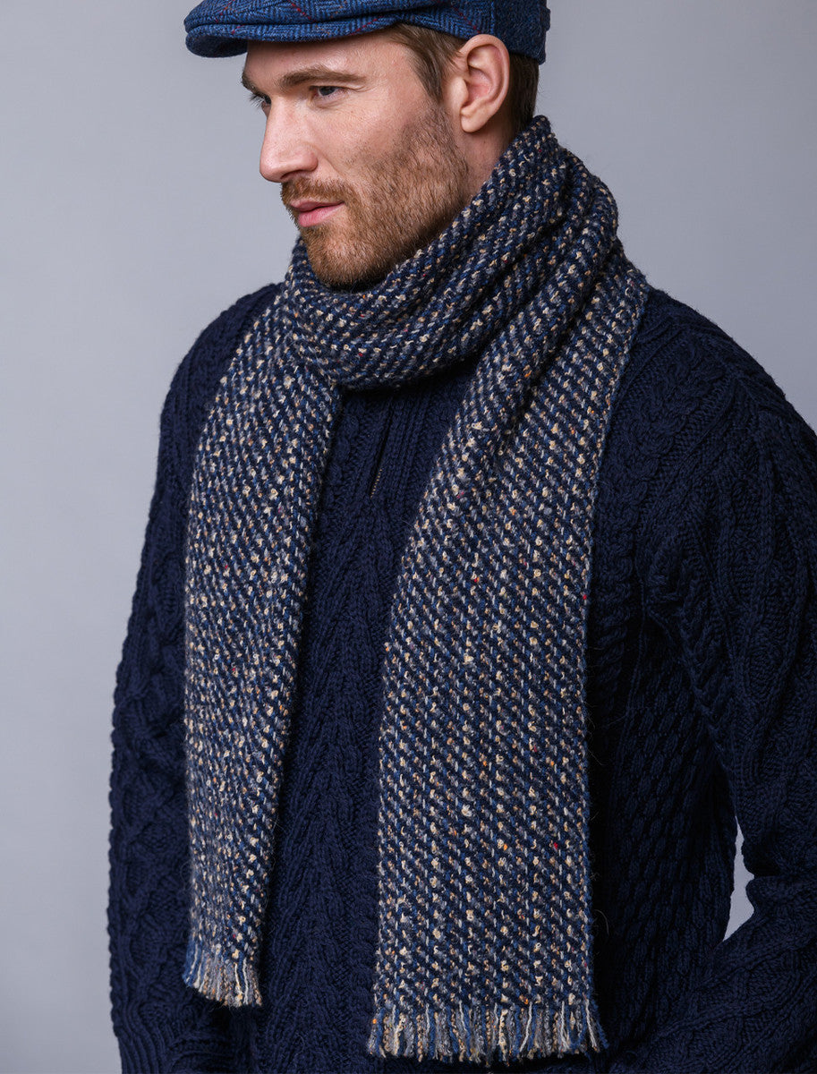 Atlantic Scarf - Charcoal &amp; Gold