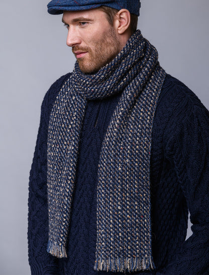 Atlantic Scarf - Charcoal &amp; Gold