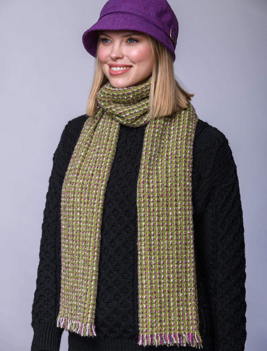 Atlantic Scarf - Kiwi &amp; Pink