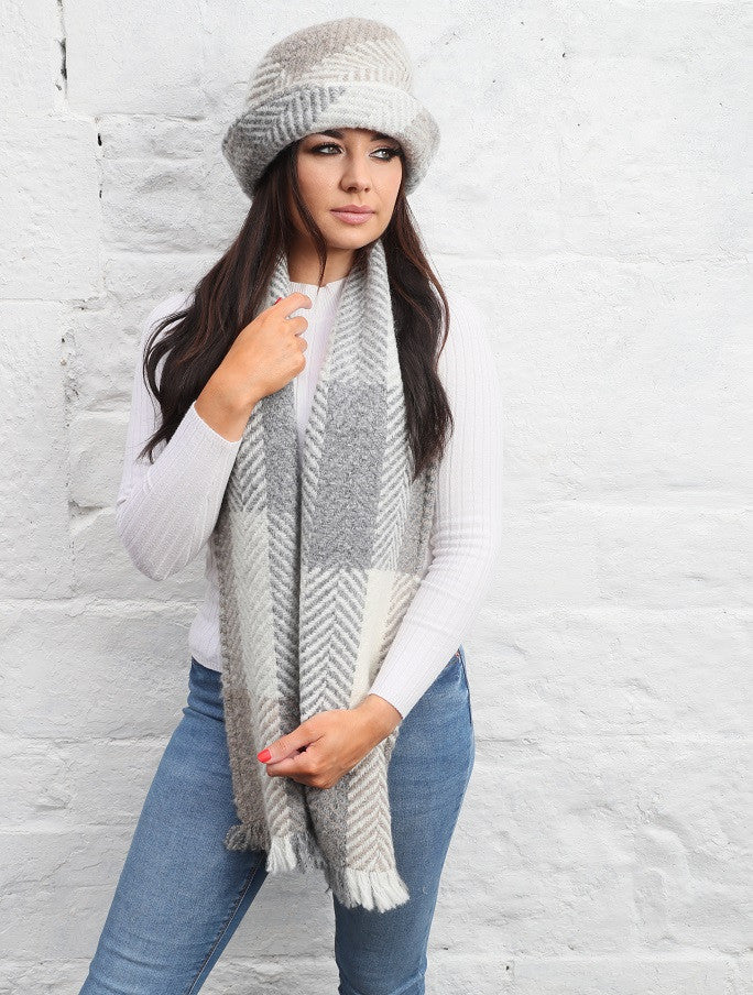 Wool Country Hat - Multi-Beige 