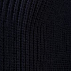 Merino Wool Ribbed Shawl Neck Cardigan - Navy 