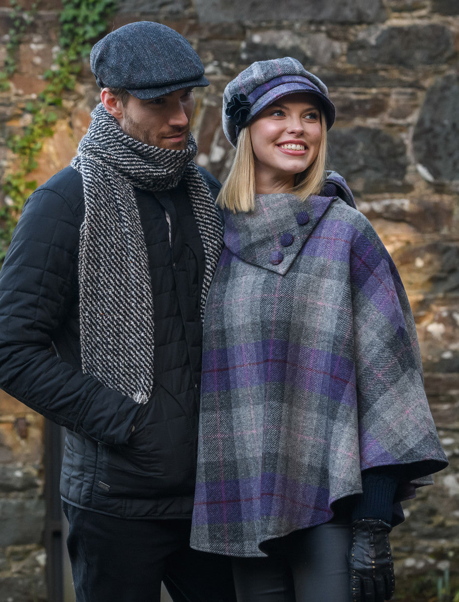 NEW Mucros Weavers Newsboy Hat Women\'s Irish Wool Tweed Made in Ireland Purple Mucros Weavers Women main image 2