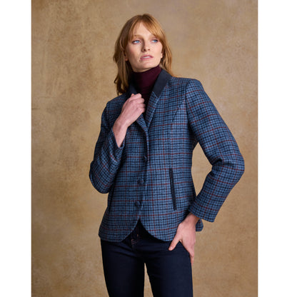Niamh Tweed Blazer – Navy Hacking Check 