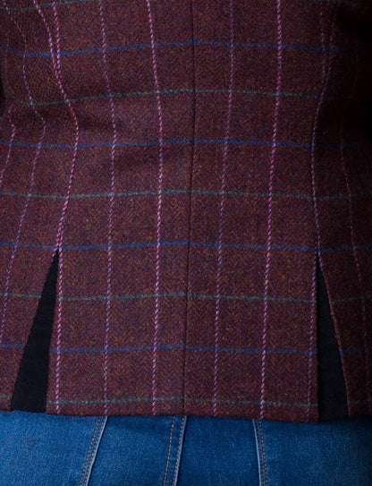 Niamh Tweed Blazer – Winter Berry  