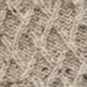 Hawthorn Pattern Aran Poncho - Oatmeal Marl 