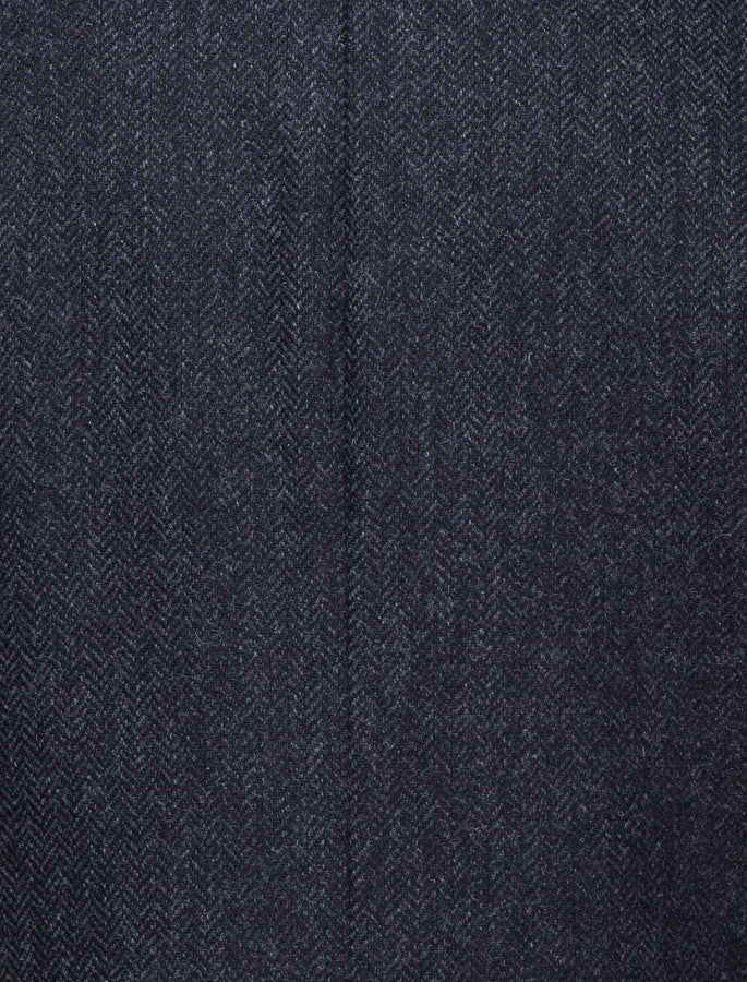 Owen Tweed Coat - Grey Herringbone 