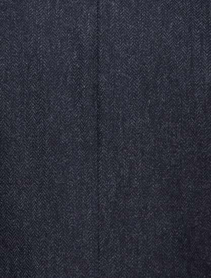 Owen Tweed Coat - Grey Herringbone 