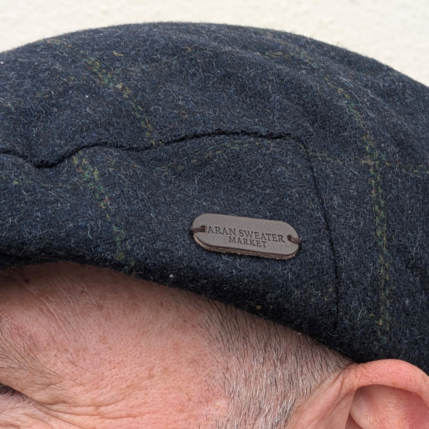 Classic Tweed Flat Cap Blue Box Check