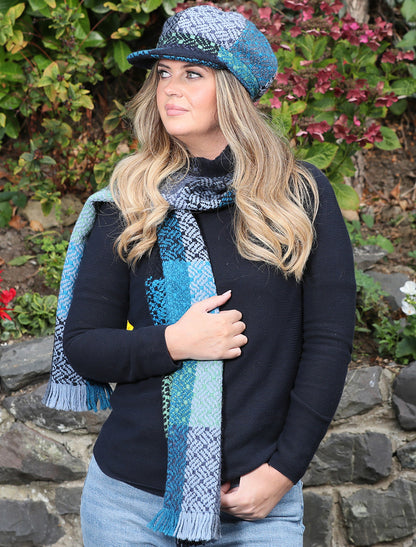 Ladies Wool Peaky Blinders Hat - Tara Blue 