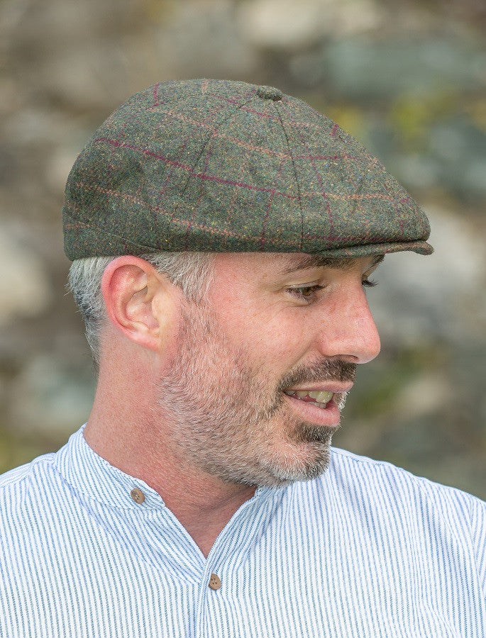 Peaky Blinders 8 Panel Cap - Green Box Check 