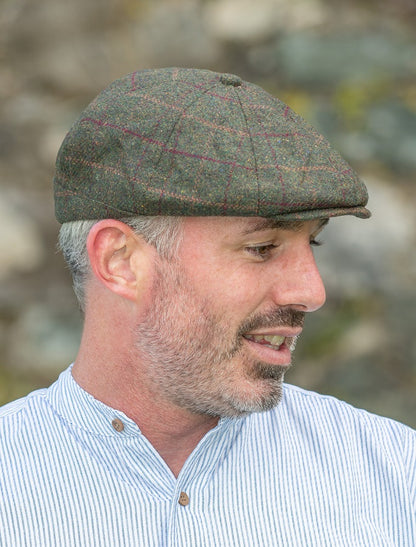 Peaky Blinders 8 Panel Cap - Green Box Check 