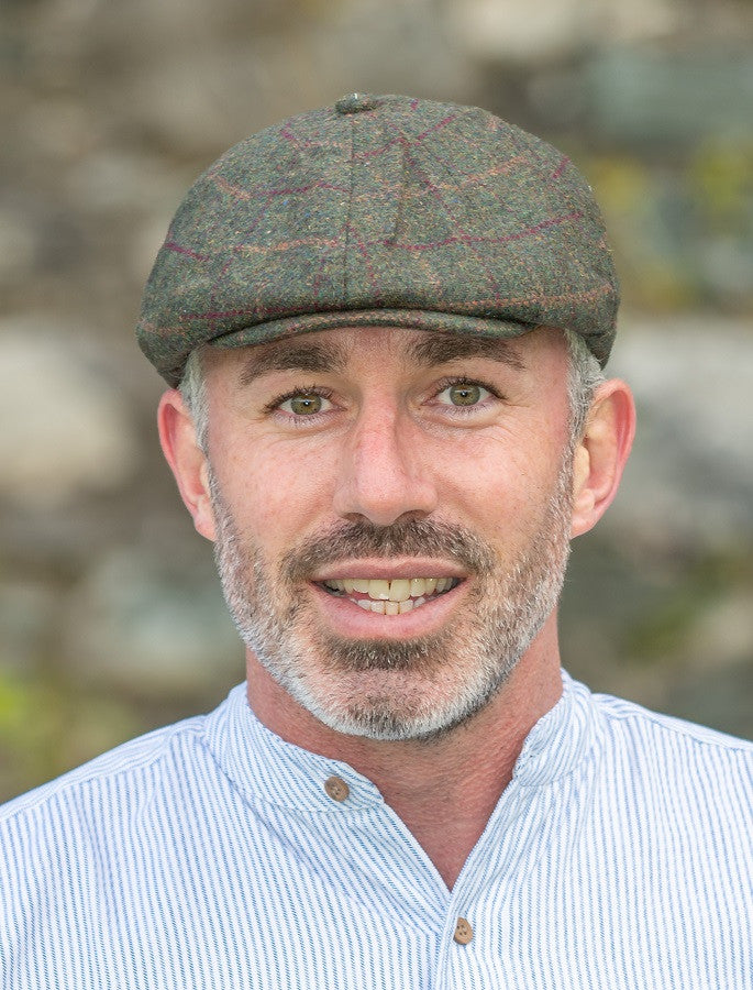 Peaky Blinders 8 Panel Cap - Green Box Check 