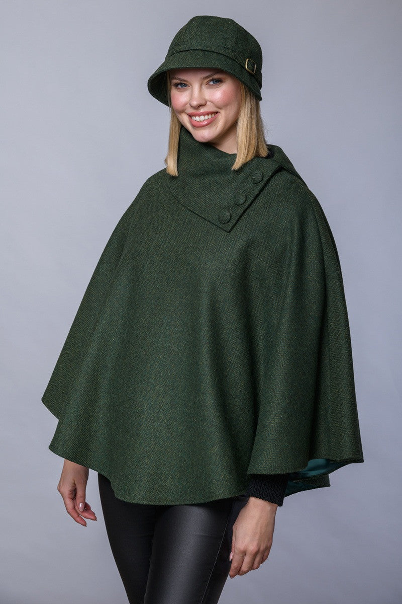 Mucros Tweed Poncho - 70