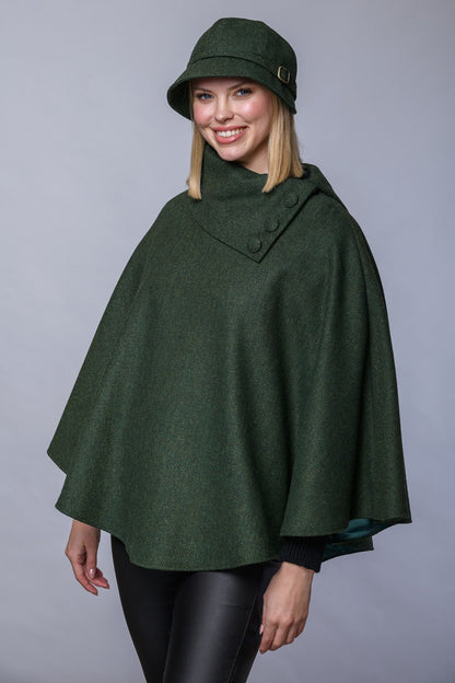 Mucros Tweed Poncho - 70