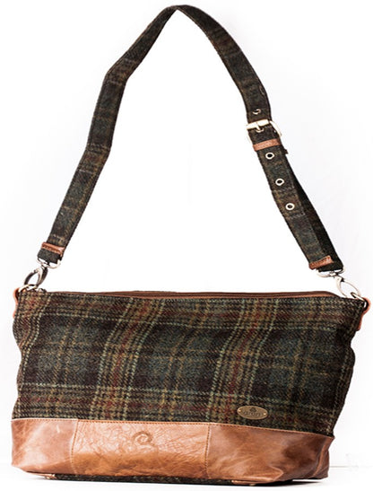 Ladies Tweed &amp; Leather Tote Bag