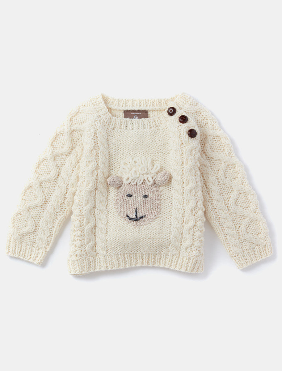 Baby Shepley Aran Crew - Front