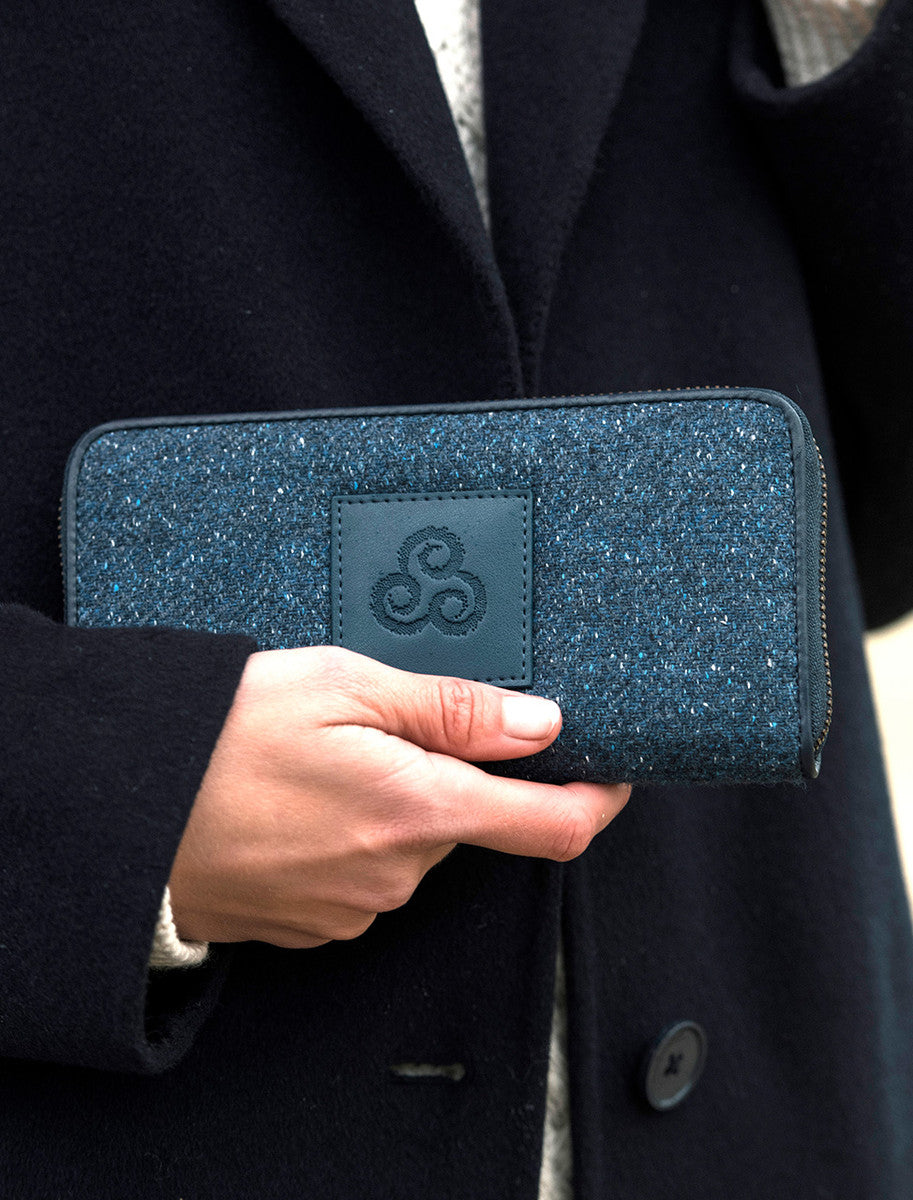 Kerry Tweed Traditional Purse - Midnight Blue 