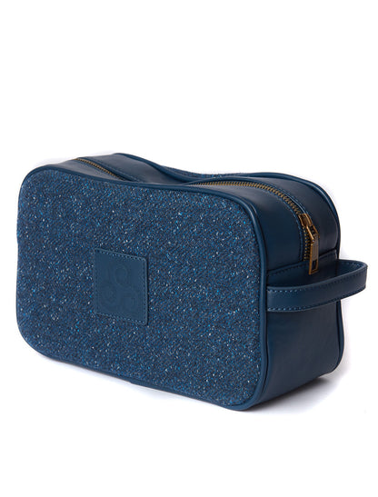 Kerry Tweed Washbag - Midnight Blue 