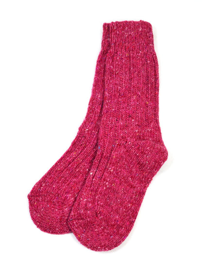 Wool Socks - Raspberry 