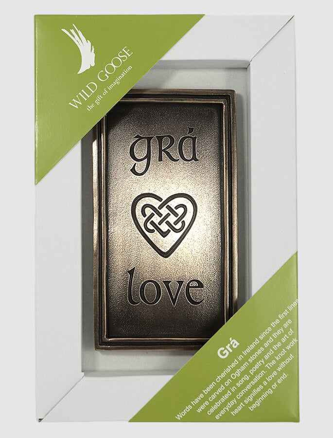 Irish Bronze Wall Plaque - Grá