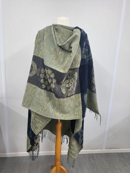 Lambswool Celtic Ruana Wrap
