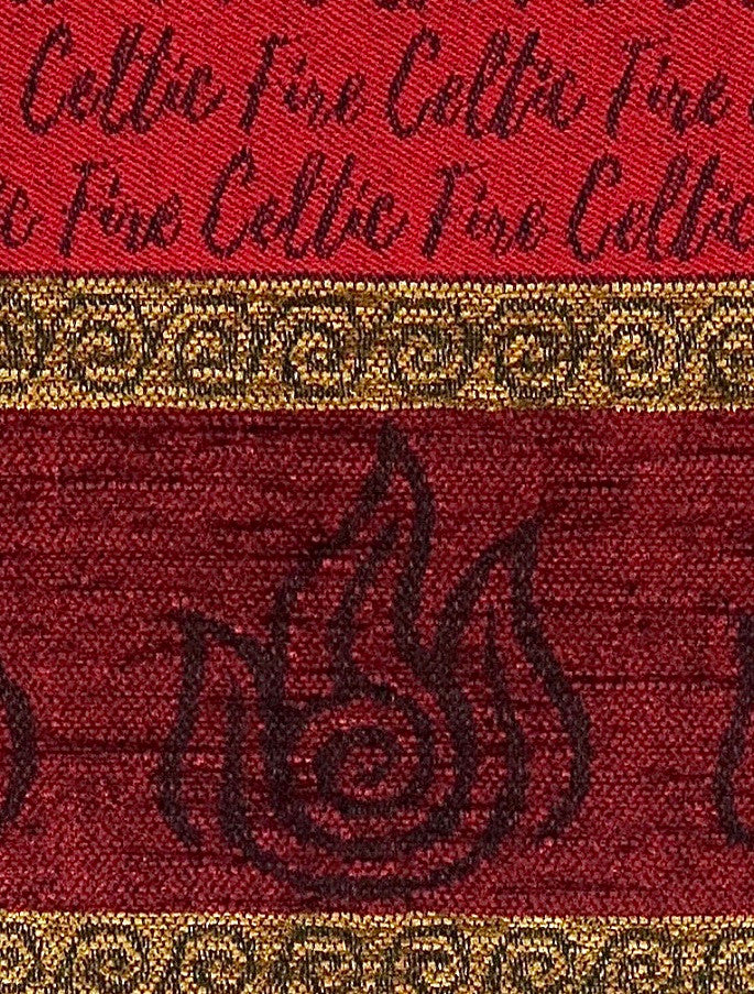 Celtic Border Element Scarf - Fire 