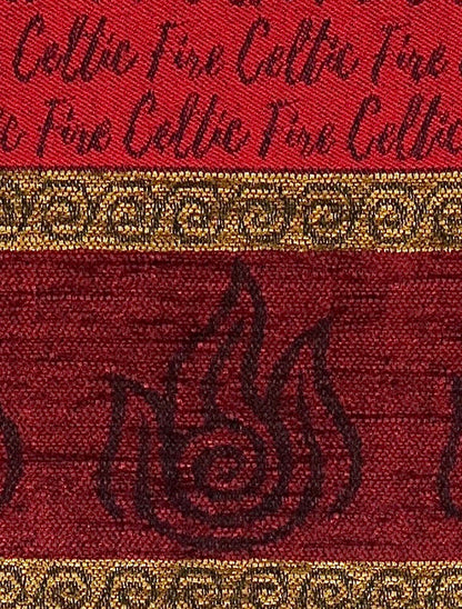 Celtic Border Element Scarf - Fire 