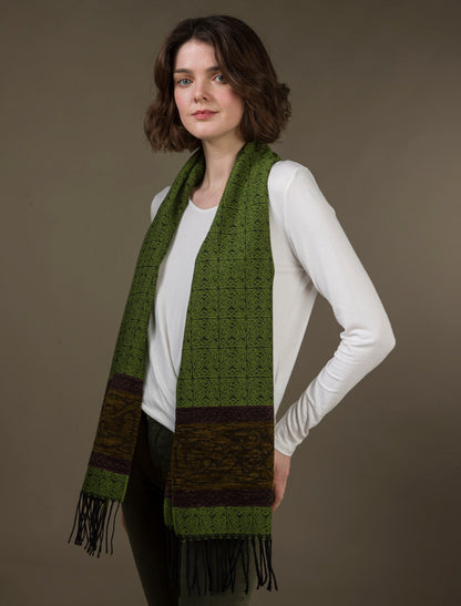 Celtic Dogs Pattern Scarf - Eire 