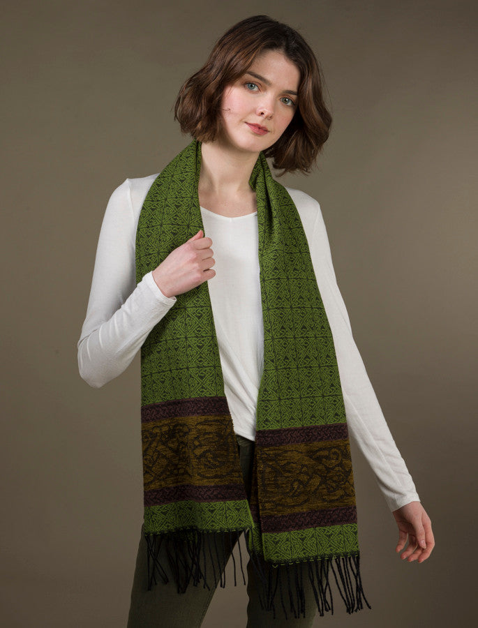 Celtic Dogs Pattern Scarf - Eire 