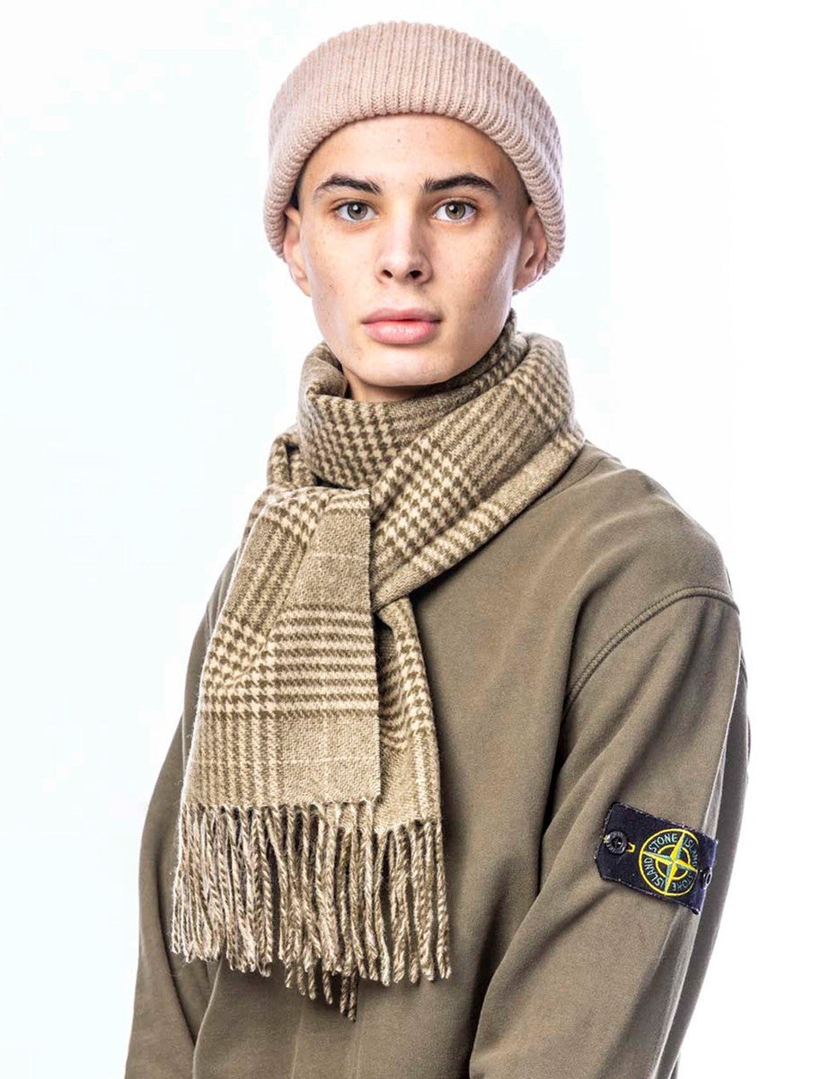 Lambswool Heritage Scarf - Green 
