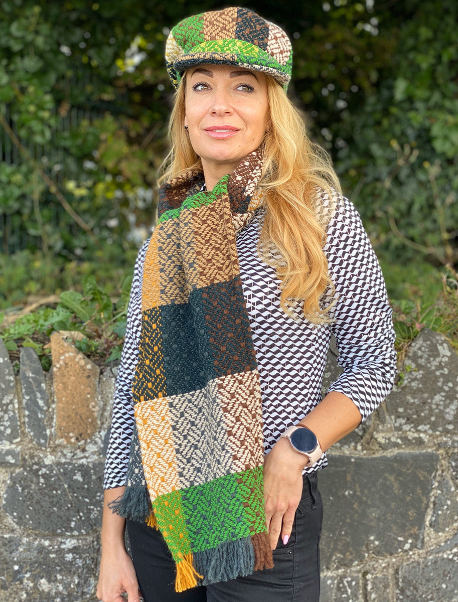 Wool Donegal Scarf - Tara Forest 