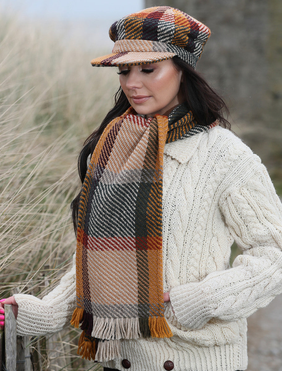 Wool Donegal Scarf - Galway Sage 