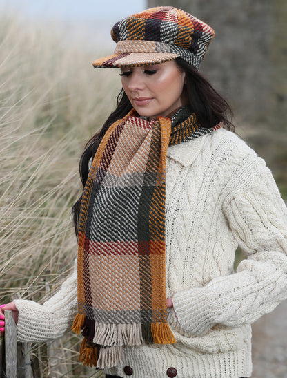 Wool Donegal Scarf - Galway Sage 