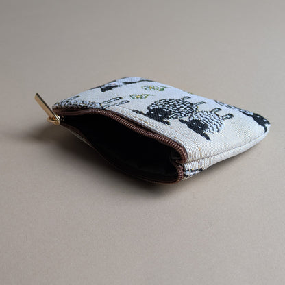 Sheep &amp; Collie Tapestry Zip Coin Purse
