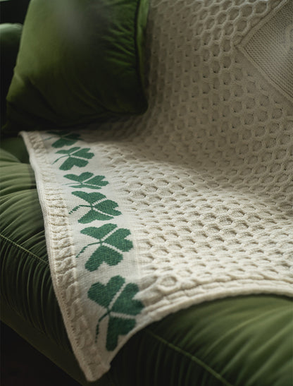 Large Merino Shamrock Throw