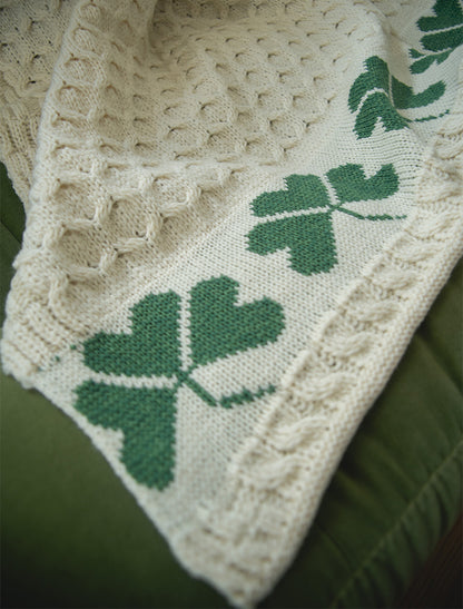 Large Merino Shamrock Throw